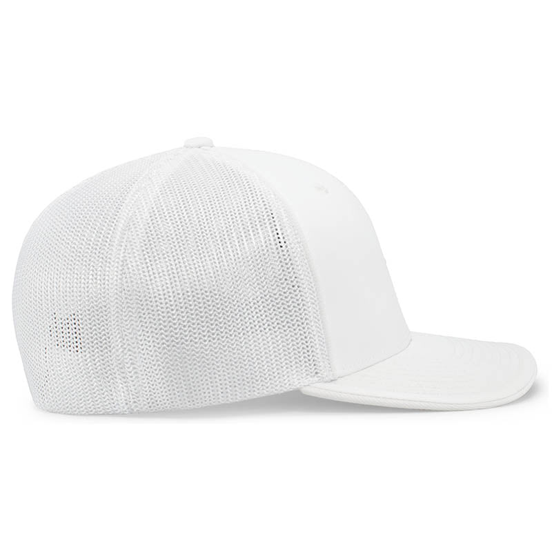White Structured Hat with PVC Patch